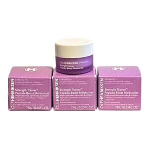 3x OLE HENRIKSEN STRENGTH TRAINER PEPTIDE BOOST MOISTURIZER 0.25oz/7ml each **T